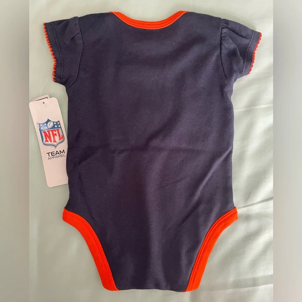 NWT NFL Chicago Bears Navy Blue Baby Onesie Size 3-6 Months